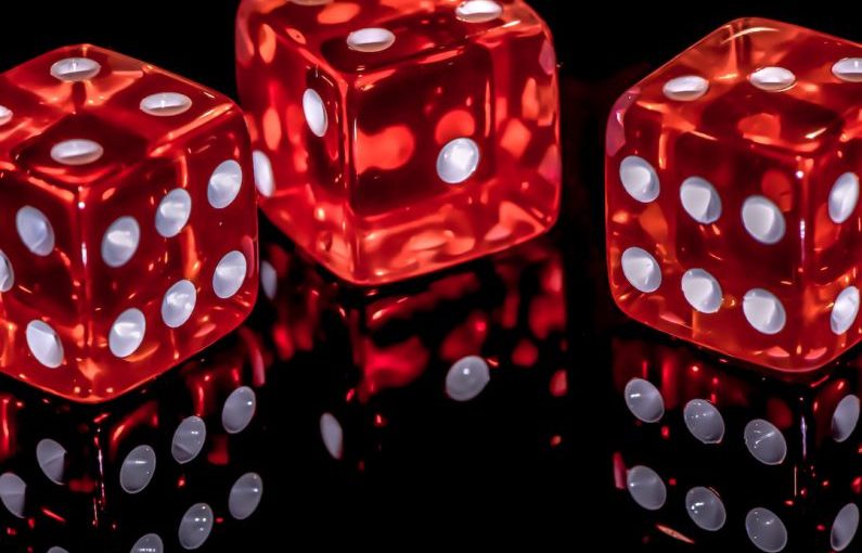 Probability - red and white polka dot baubles