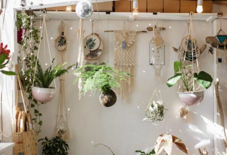 Second Language - Interior of modern stylish room with two tier layout and floral design